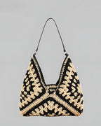 Vintage Crochet Macrame Shoulder Bag