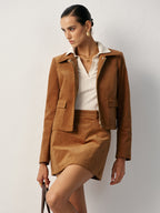 Corduroy Pocket Collared Jacket