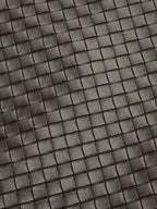 Woven-Texture Faux Leather Blazer