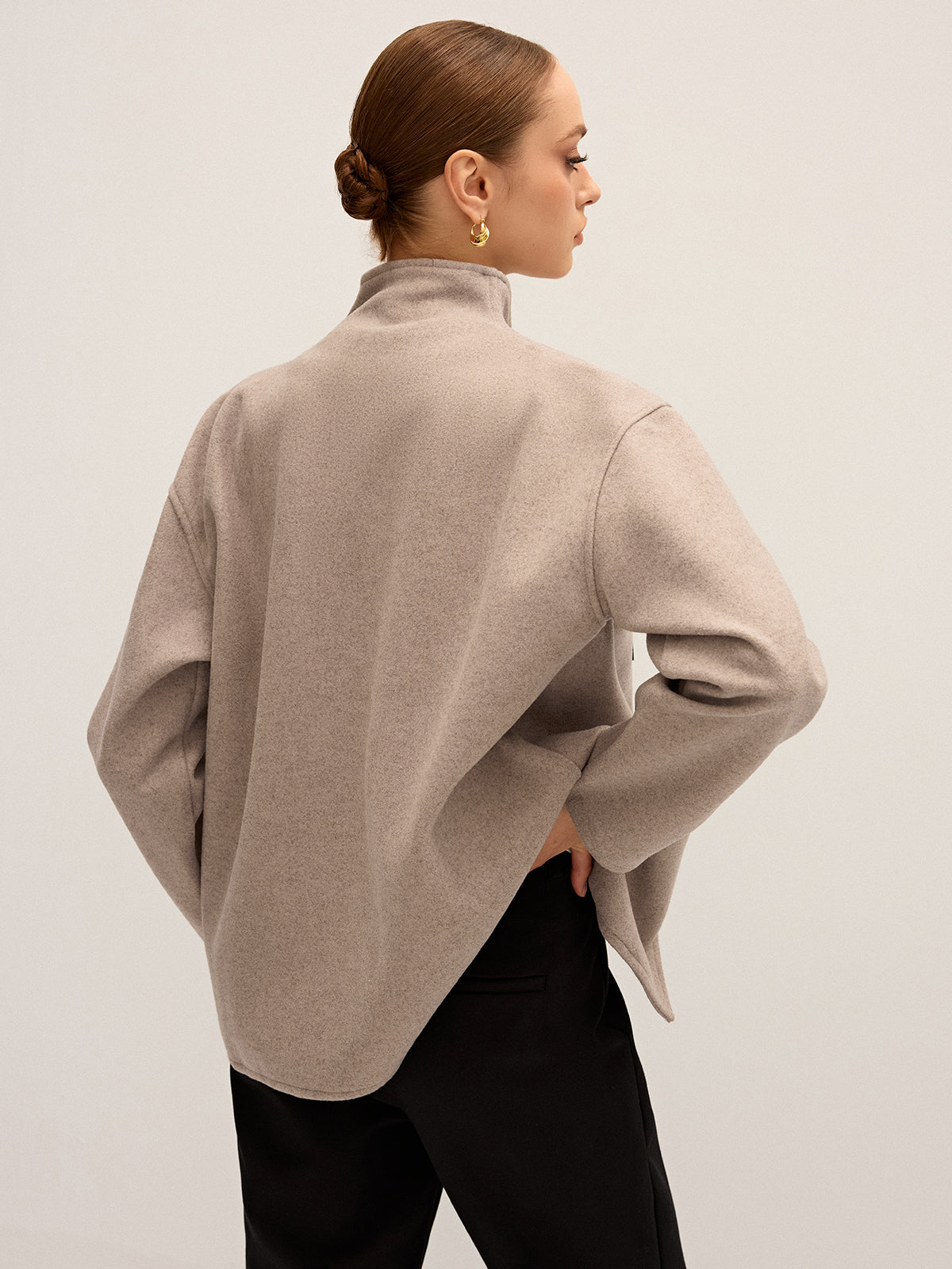 Oversized Button-Down Jacket
