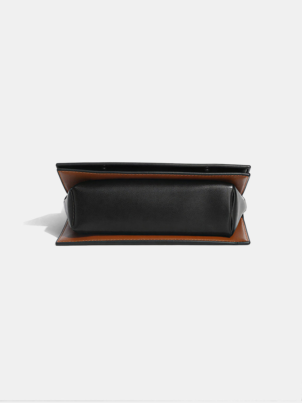 Color-Block Geometric Top-Handle Bag