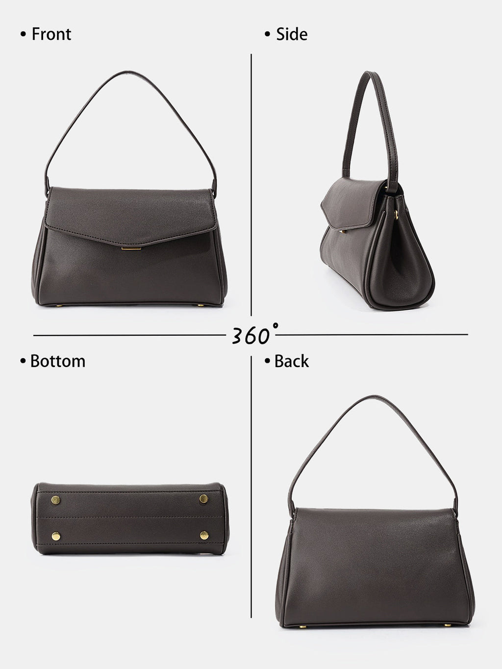 Minimalist Flap Shoulder Handbag