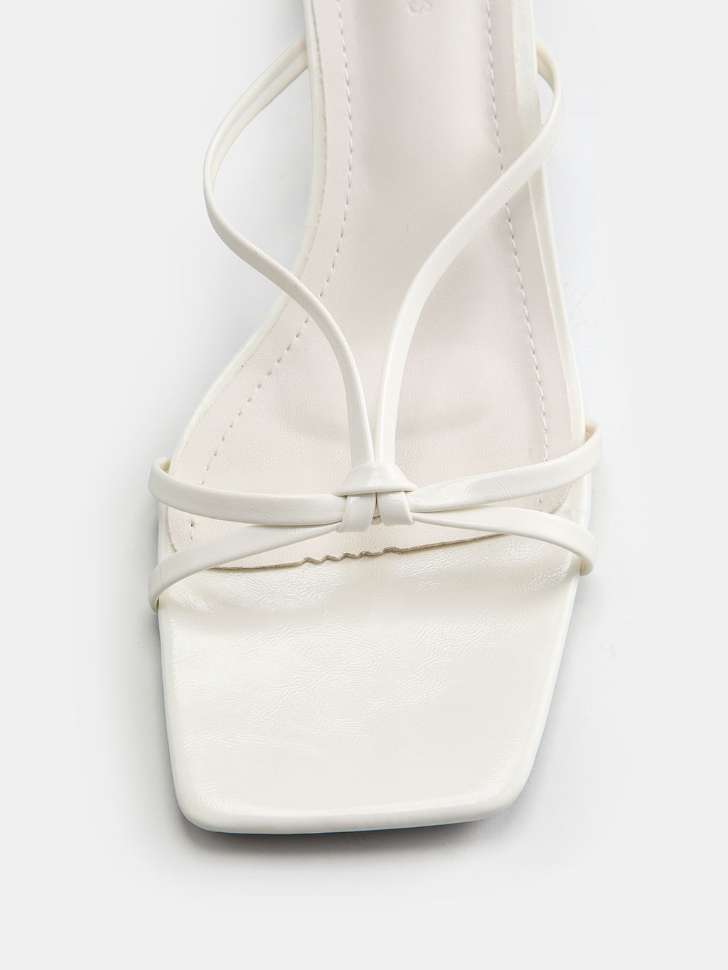 Square Toe Kitten Heel Mule Sandals