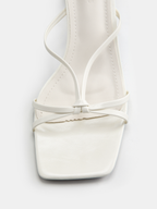 Square Toe Kitten Heel Mule Sandals