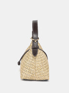 Straw Woven Hobo Handbag