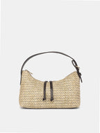 Straw Woven Hobo Handbag