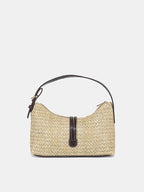 Straw Woven Hobo Handbag