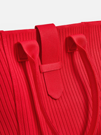 Ribbed Knitted Large Casual Tote Handbag
