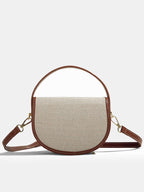 Vintage Buckle Saddle Crossbody Handbag