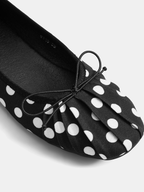 Polka Dot Bow Ballet Flats