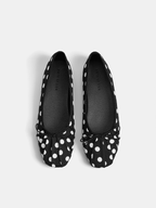 Polka Dot Bow Ballet Flats
