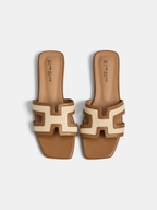 Square Toe H Slide Sandals