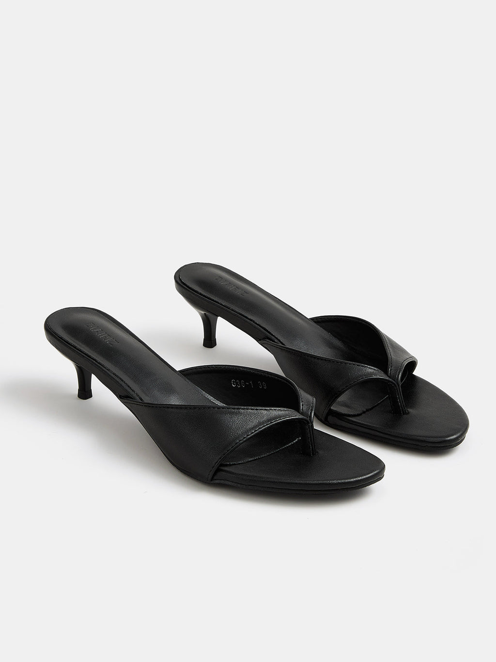 Slip On Thong Kitten Heel Mules