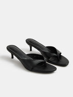 Slip On Thong Kitten Heel Mules