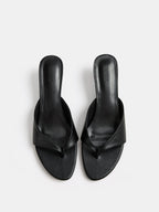 Slip On Thong Kitten Heel Mules