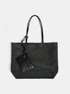 Woven Openwork Tote Bag