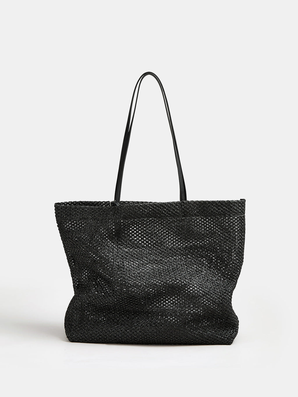 Woven Openwork Tote Bag