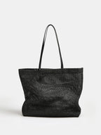 Woven Openwork Tote Bag