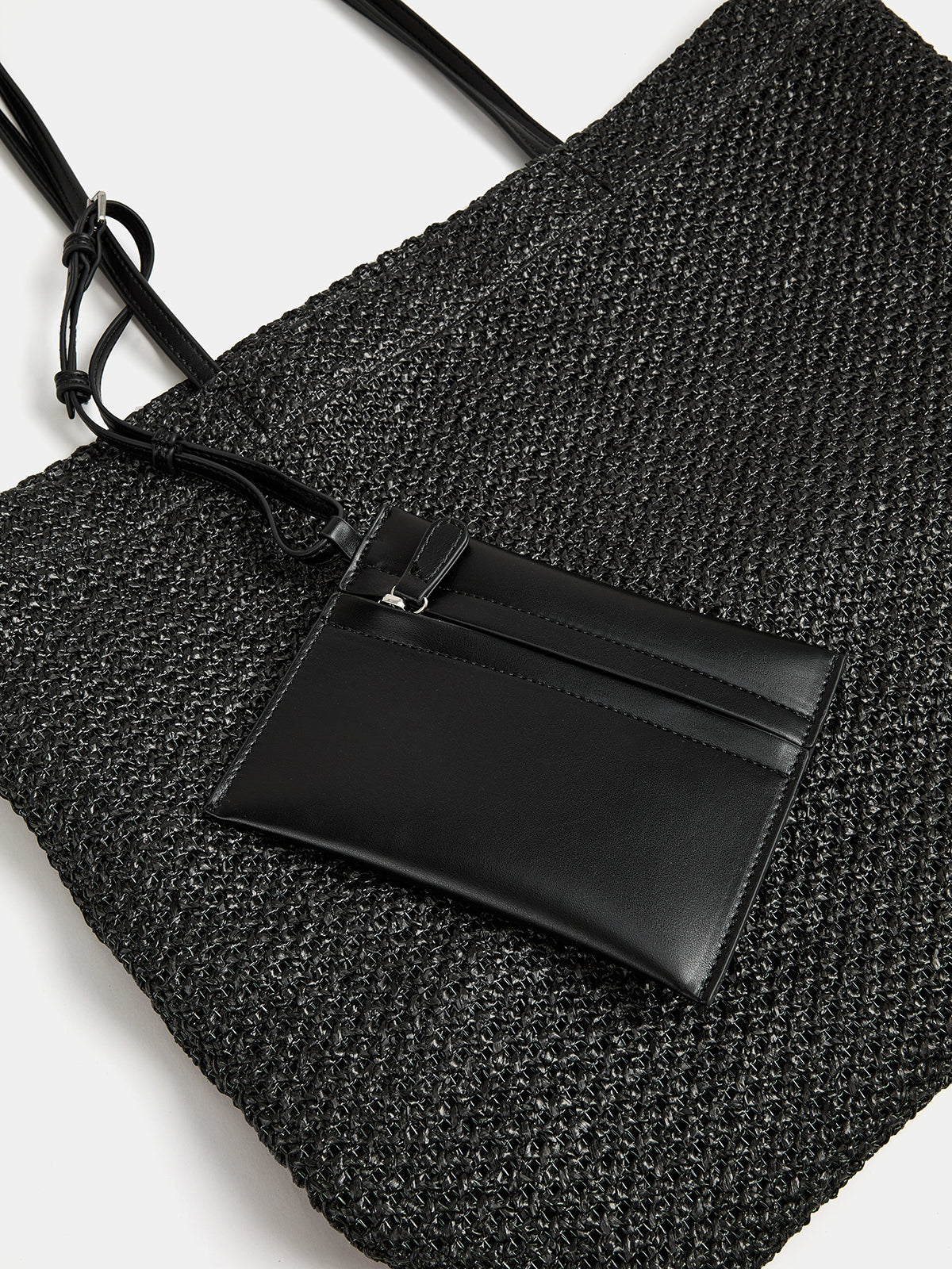 Woven Openwork Tote Bag
