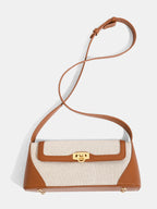 Vintage Lock Clasp Baguette Shoulder Bag