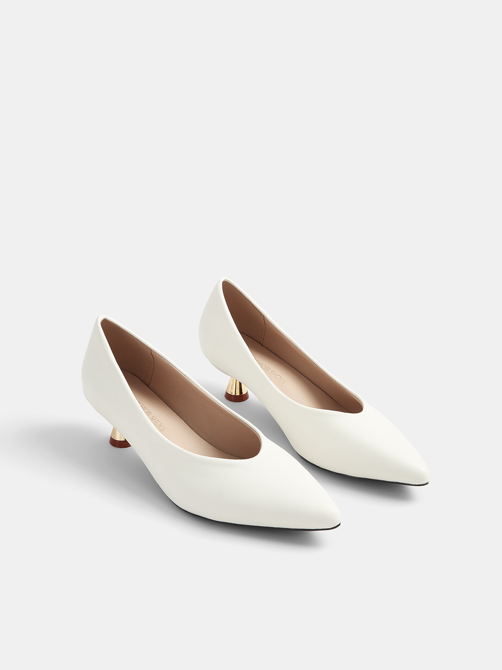 Pointed Toe Kitten Heel Pumps