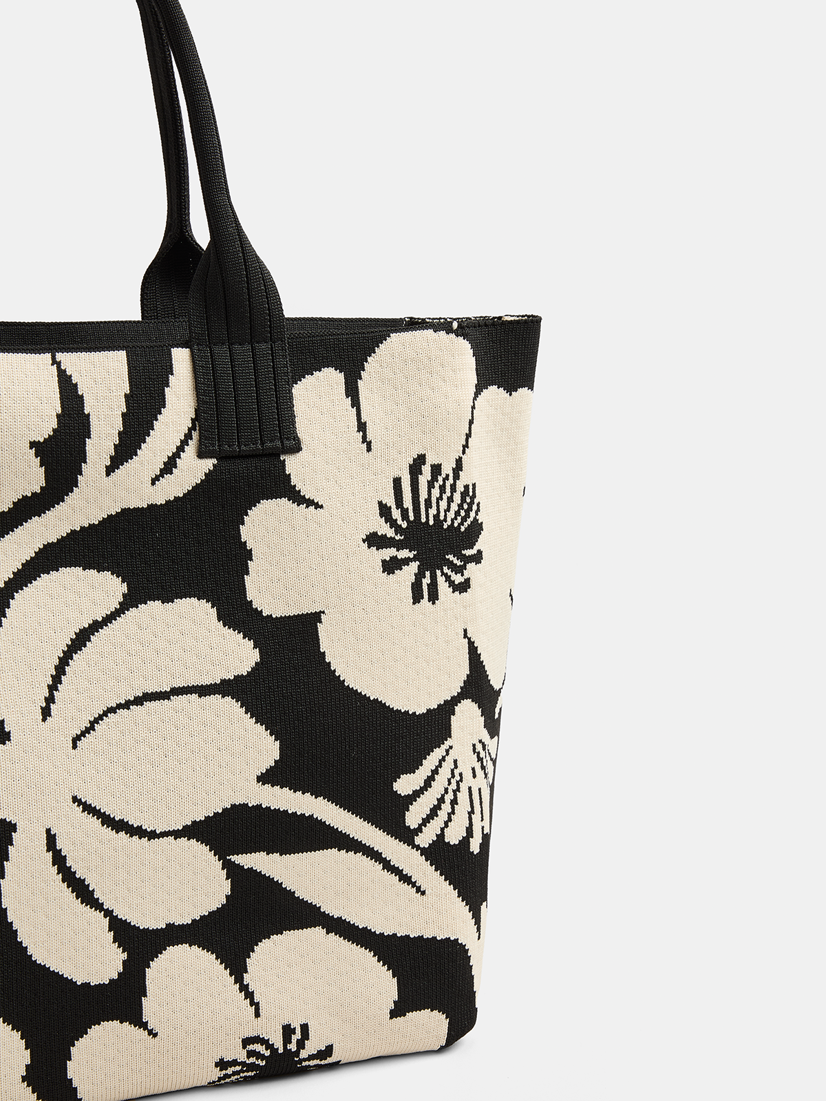 Flower Pattern Large Tote Bag
