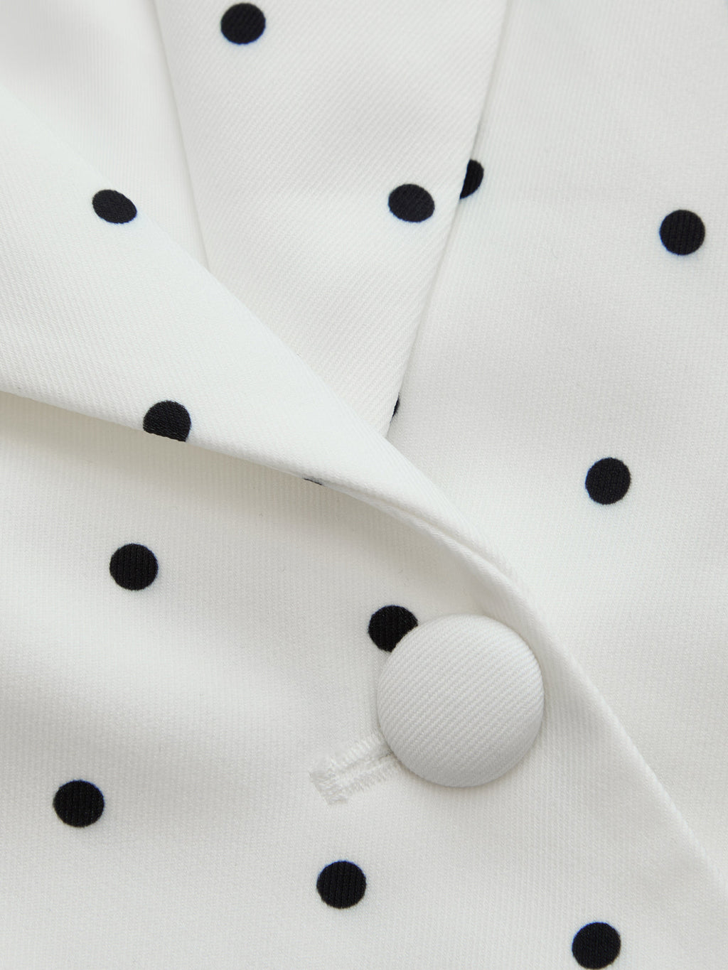 Classic Polka Dot Tailored Office Blazer