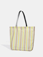 Rainbow Striped Large Shoulder Bag