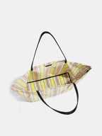 Rainbow Striped Large Shoulder Bag