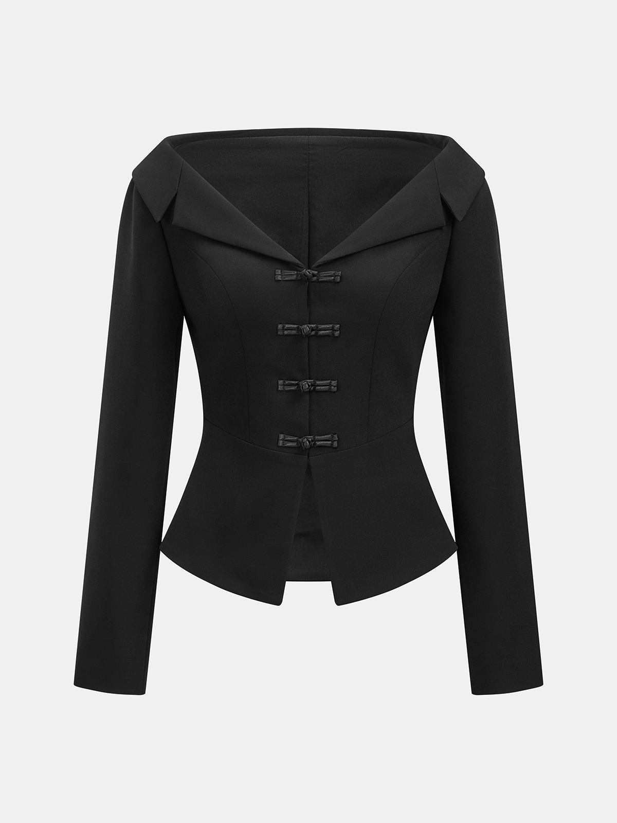 Off-Shoulder Blazer Top