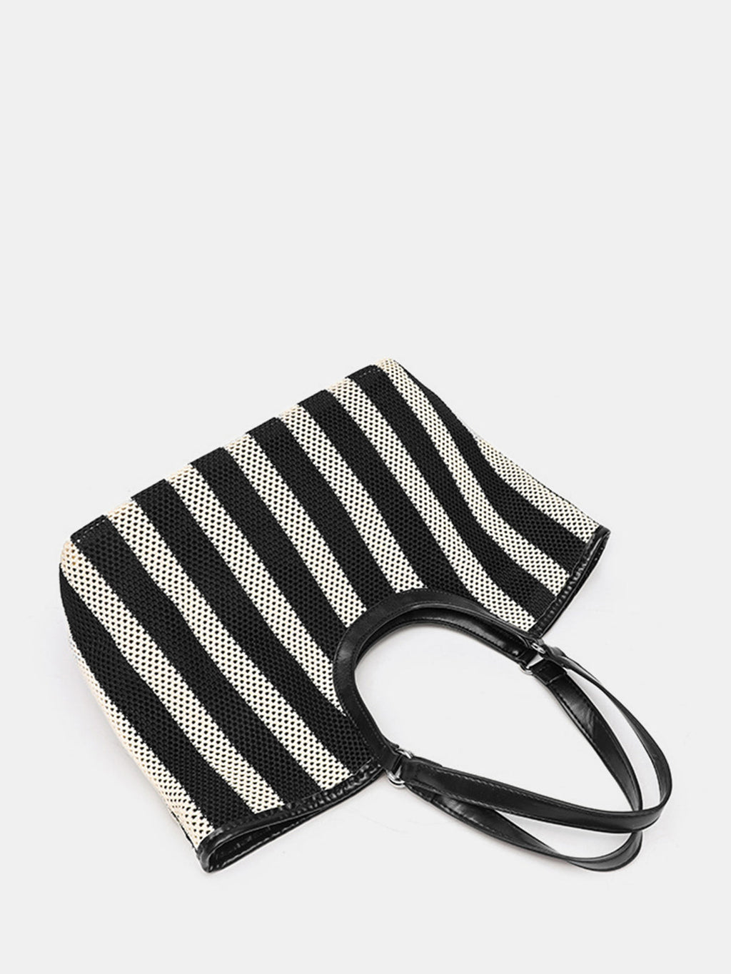 Striped Large Tote Handbag