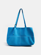 Large Capacity Zipper Shoulder Tote Bag