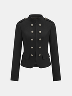 Double Breasted Military Style Jacket