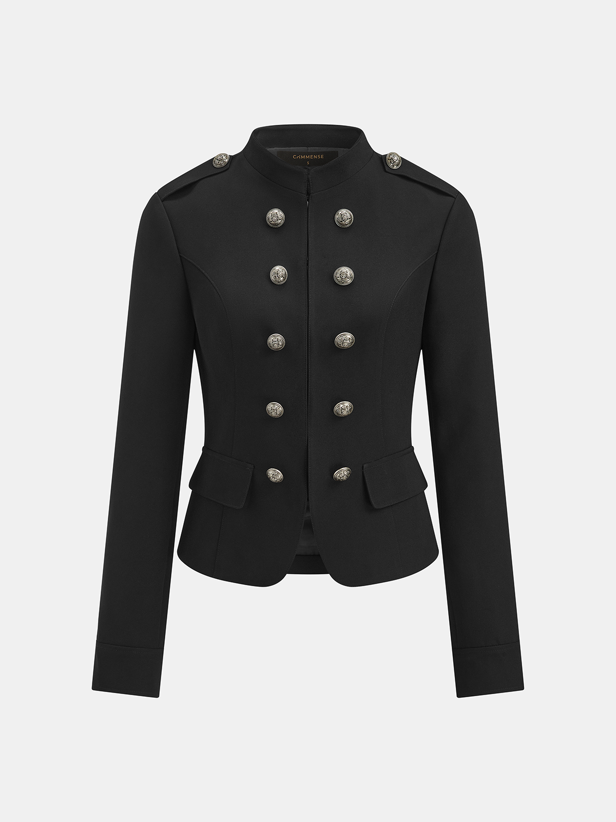 Double Breasted Military Style Jacket