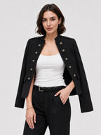 Double Breasted Military Style Jacket
