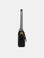 Crocodile Embossed Underarm Shoulder Bag