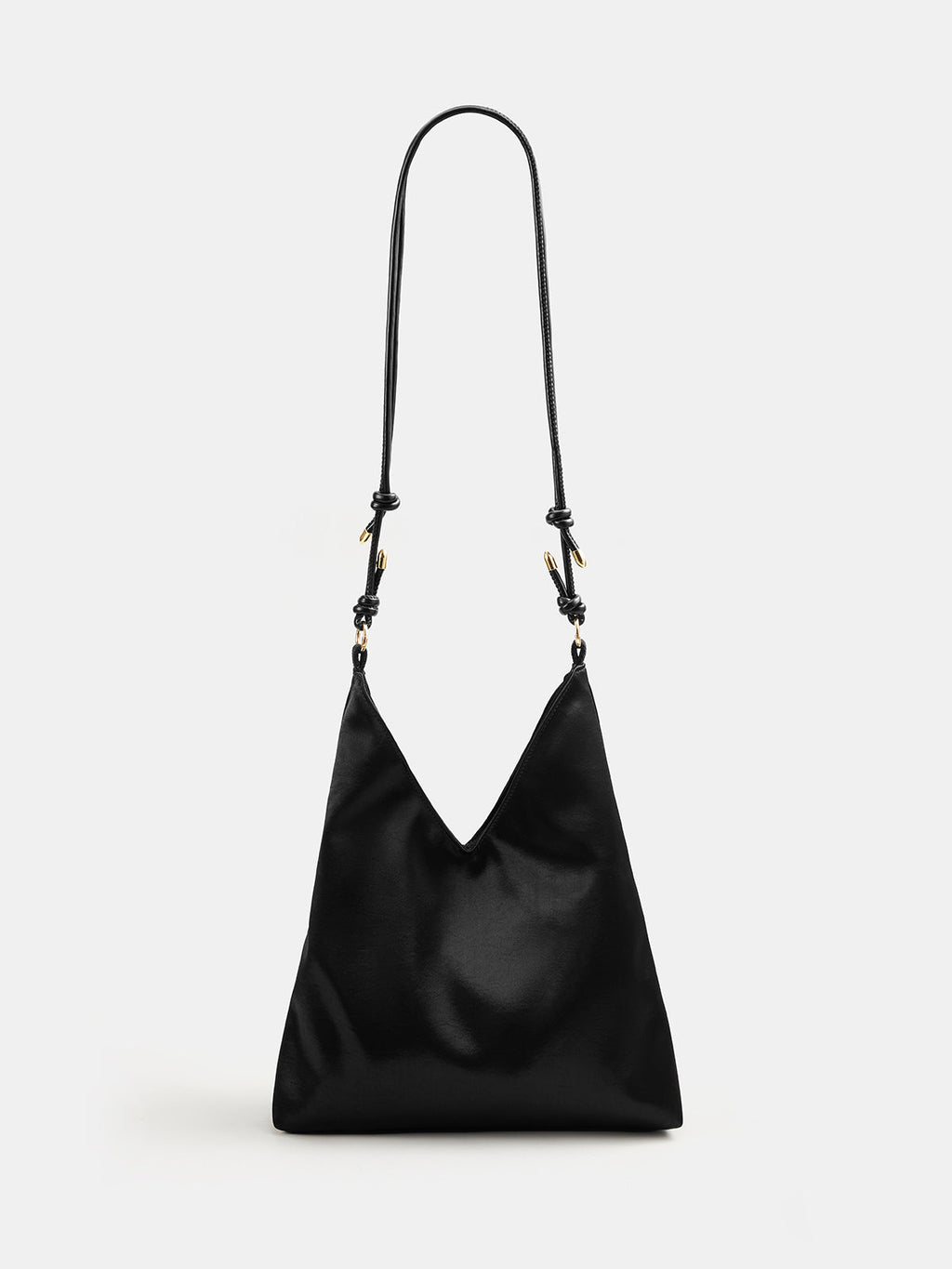 Knot‑Detail Soft Hobo Bag