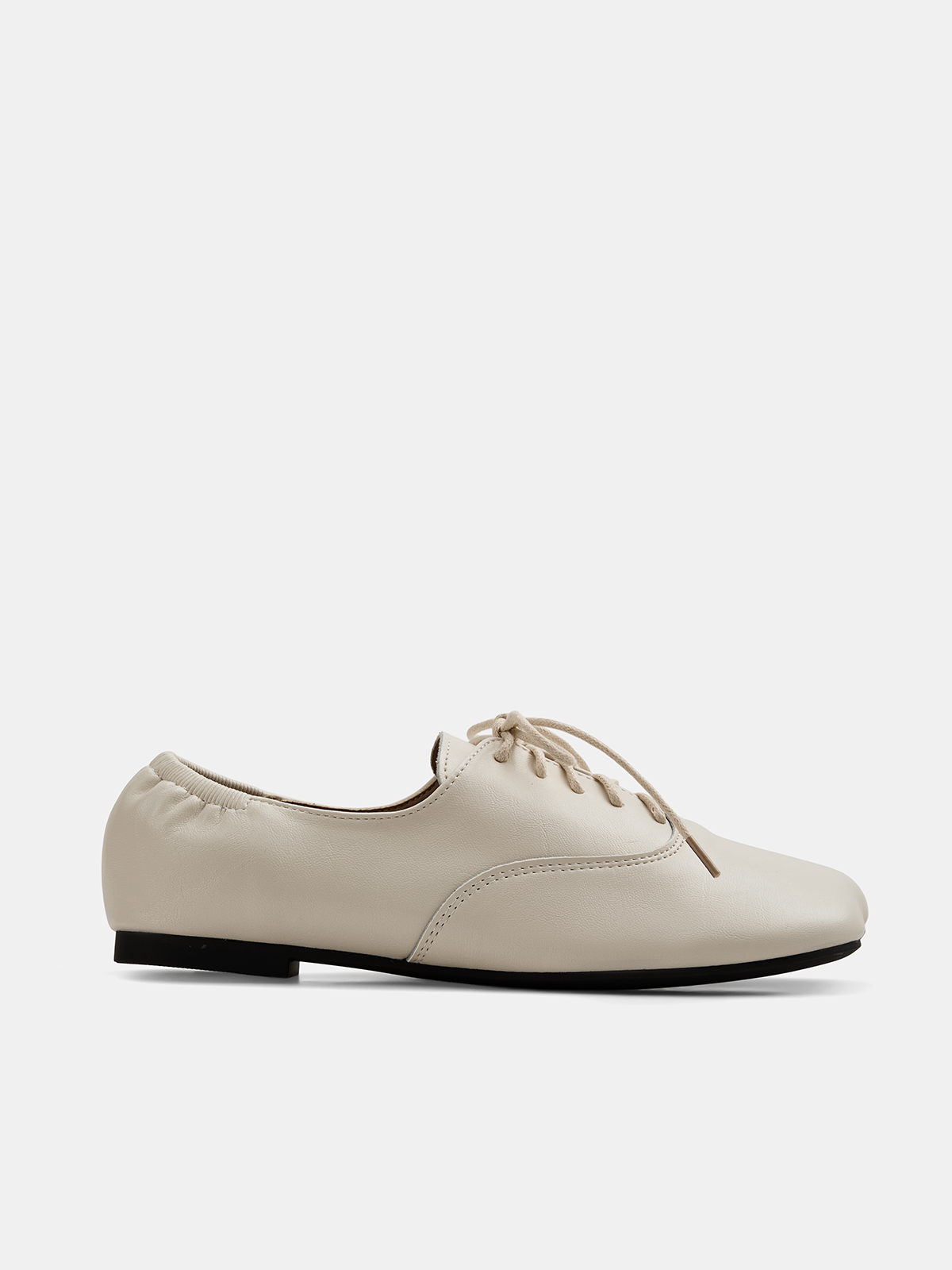 Lace Up Square Toe Flats