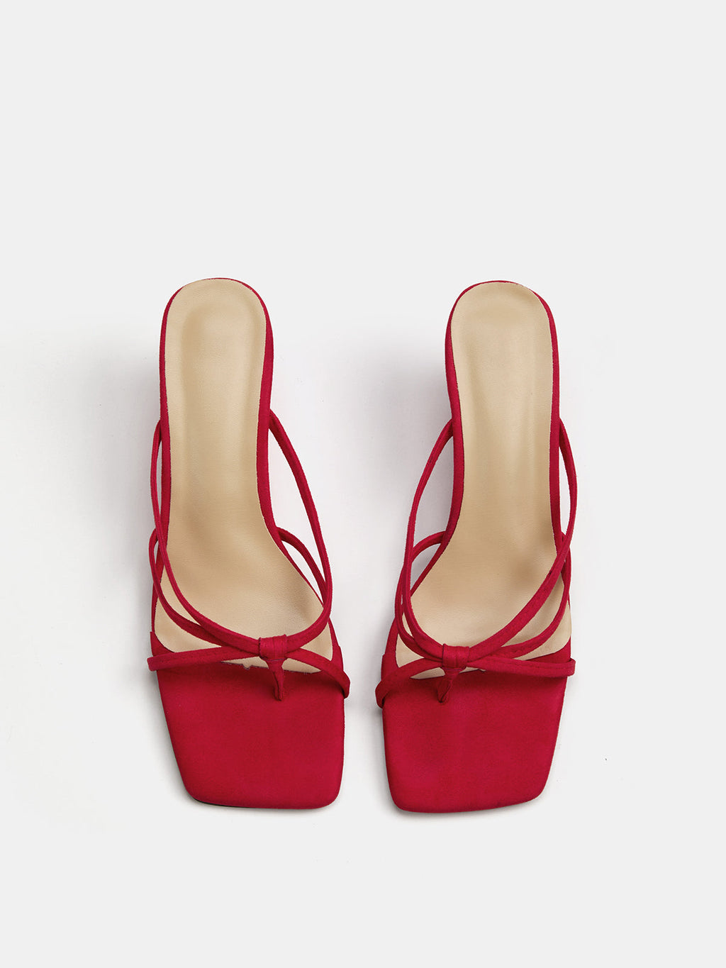 Square Toe Wedge Thong Sandals