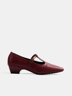 Low Heel Square Toe Mary Jane Pumps