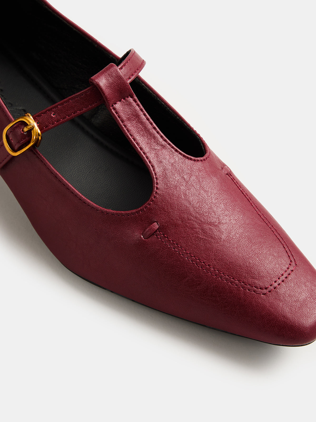 Low Heel Square Toe Mary Jane Pumps