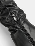 Pointed Toe Block Heel Knee High Boots