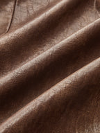 Napoleon Style Faux Leather Cropped Jacket