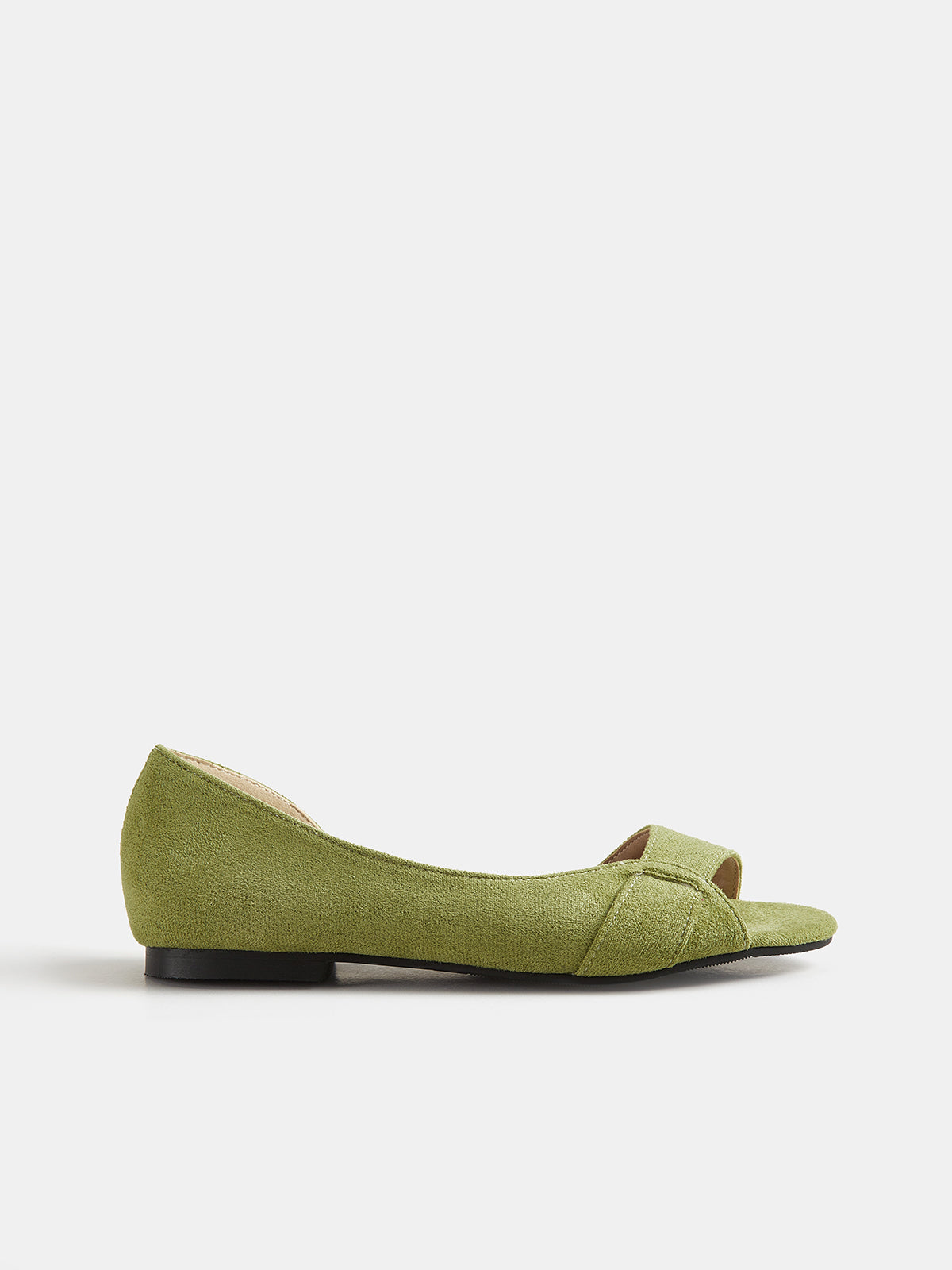 Casual Peep Toe Cut Out Flats