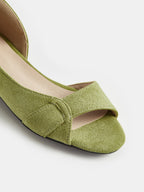 Casual Peep Toe Cut Out Flats