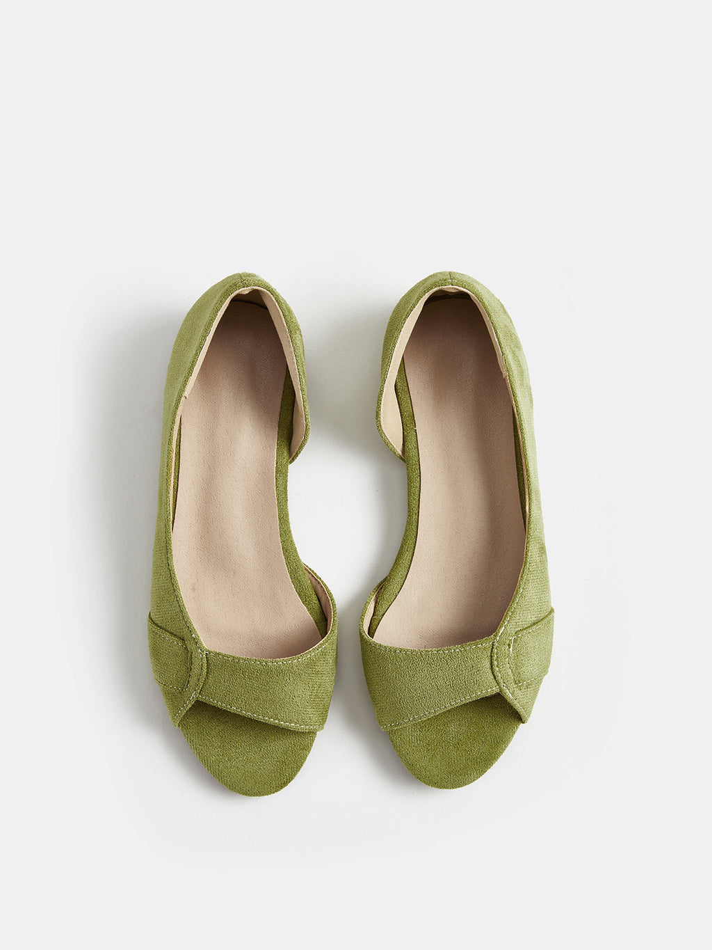 Casual Peep Toe Cut Out Flats