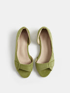 Casual Peep Toe Cut Out Flats