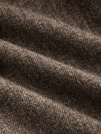 Herringbone Single Button Wool Blend Blazer
