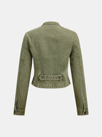 Napoleon‑Style Denim Jacket