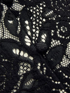 Polka‑Dot Lace Spliced Blazer